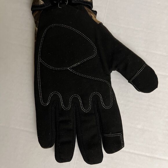 Wells Lamont Work Gloves Mens L Brown Adjustable Strap Camo Insulated - Picture 4 of 11